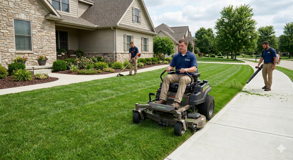 professional lawn mowing service,,clean lawn edges,, and best landscaping in lake county, Ohio